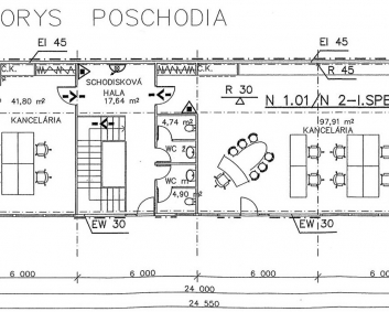 Prenájom kancelársky celok 171m2 Trnava